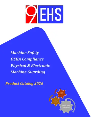 Cover of the 9EHS Machine Safety Product Catalog 2026
