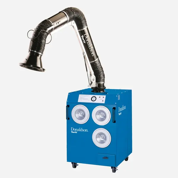 Donaldson Torit portable fume extractor with a flexible arm